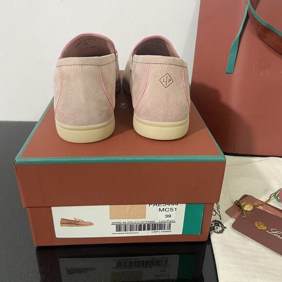 Loro Piana Women's SUMMER CHARMS WALK 13 SUEDE Loafers EU 37 - Picture 3 of 5